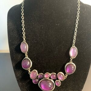Grace Adele Purple Statement Necklace